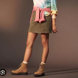 Anthropologie Pilcro quilted mini skirt size 4 NWT